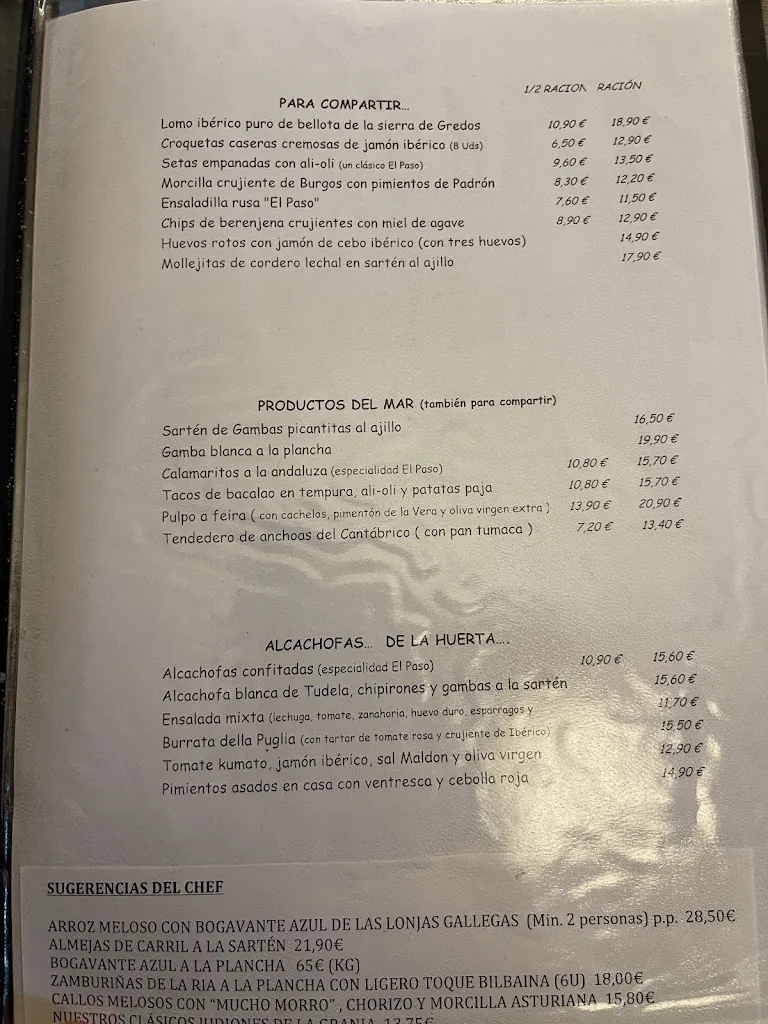 Menu_El Paso_Rozas de Valdearroyo Las_image_3