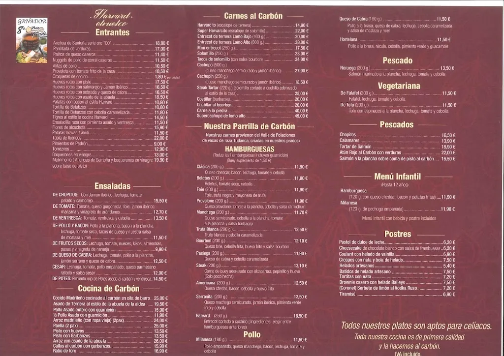 Menu_La Cocina de Harvard_Rozas de Valdearroyo Las_image_1