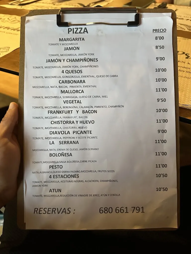 Menu_Pizzería Asociación la Olla de la Robla_Rozas de Valdearroyo Las_image_2