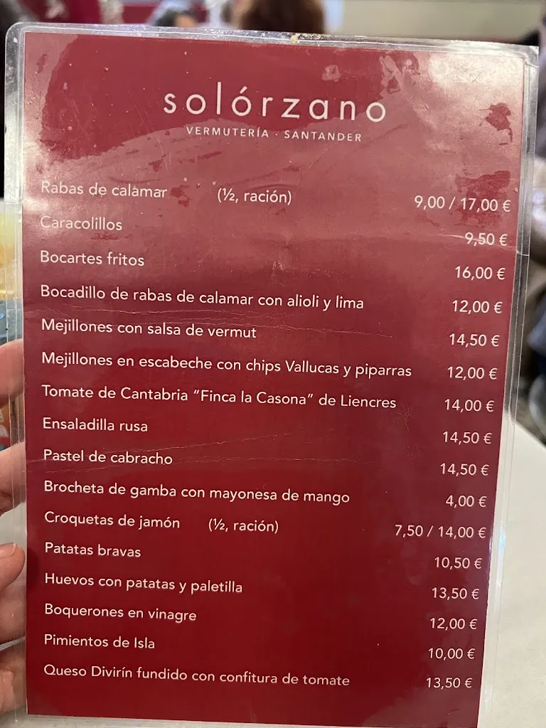 Menu_Vermutería Solórzano_Solórzano_image_1