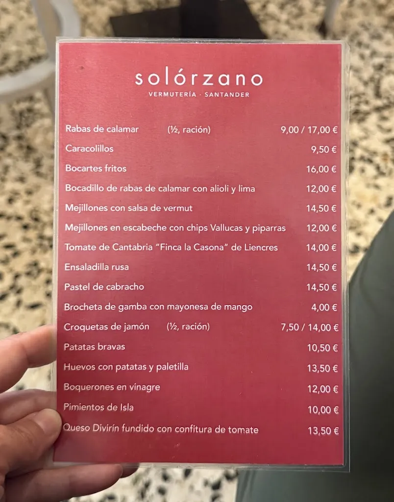 Menu_Vermutería Solórzano_Solórzano_image_3