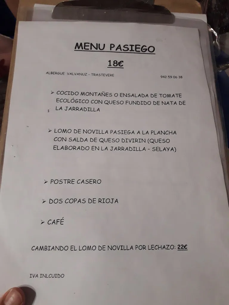 Menu_Restaurante Valvanuz-Trastevere_Selaya_image_3