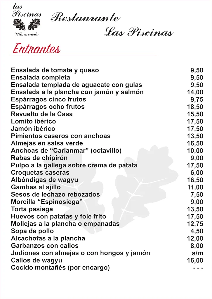 Menu_Restaurante Las Piscinas_Selaya_image_1