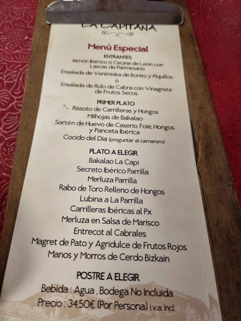 Menu_Restaurante La Capitana._Valle de Villaverde_image_3