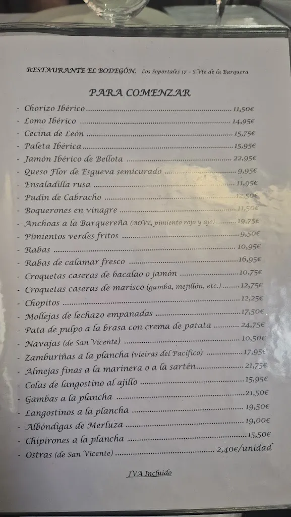 Menu_Restaurante El Bodegón_San Vicente de la Barquera_image_2