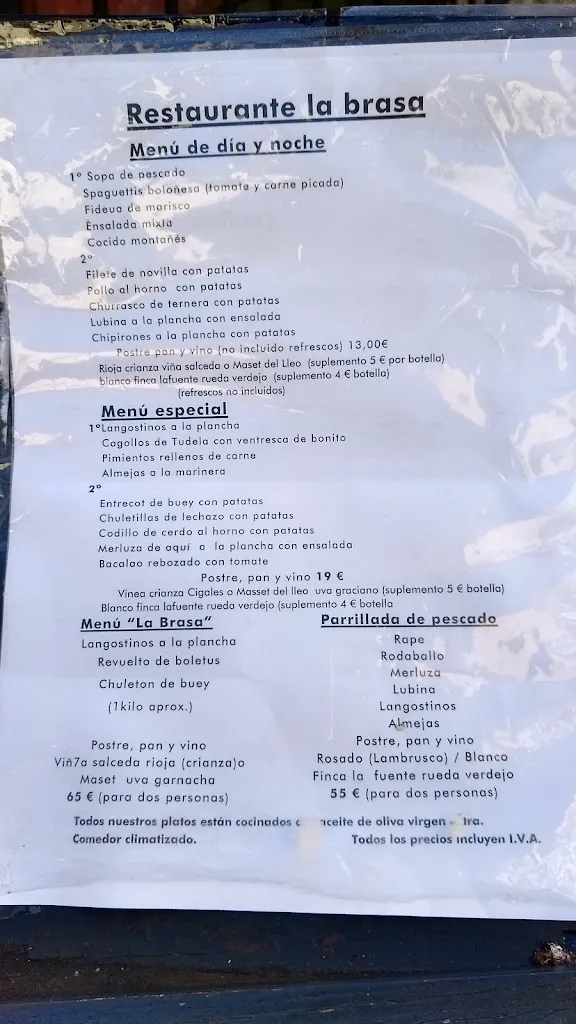 Menu_Restaurante La Brasa_San Vicente de la Barquera_image_1
