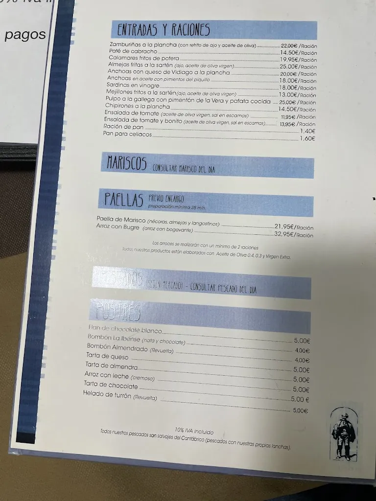 Menu_Restaurante El Pescador_San Vicente de la Barquera_immagine_4