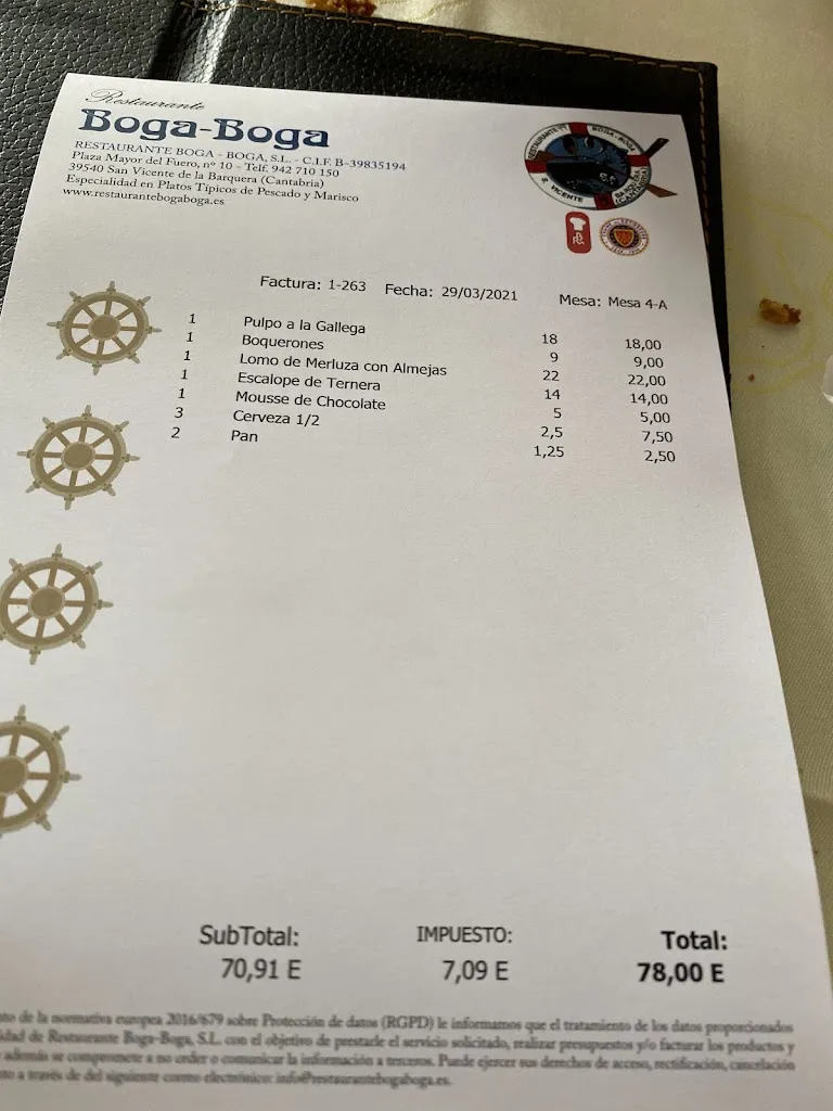 Gam Shot_Restaurante Boga Boga_San Vicente de la Barquera_review