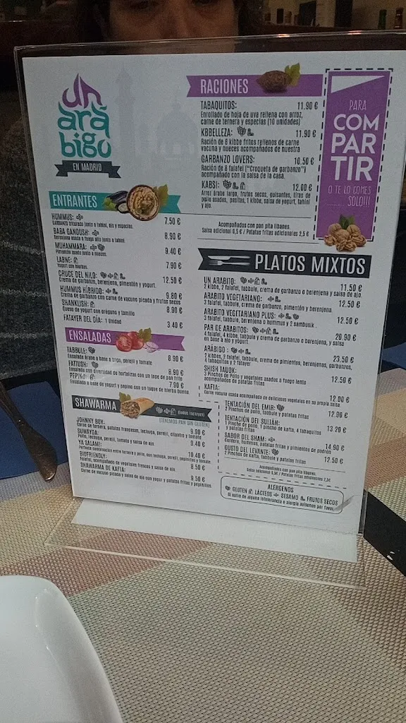Menu_Un Arabigo en Madrid_Hellín_image_3