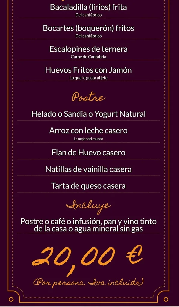 Menu_Restaurante Puente La Maza_San Vicente de la Barquera_image_2
