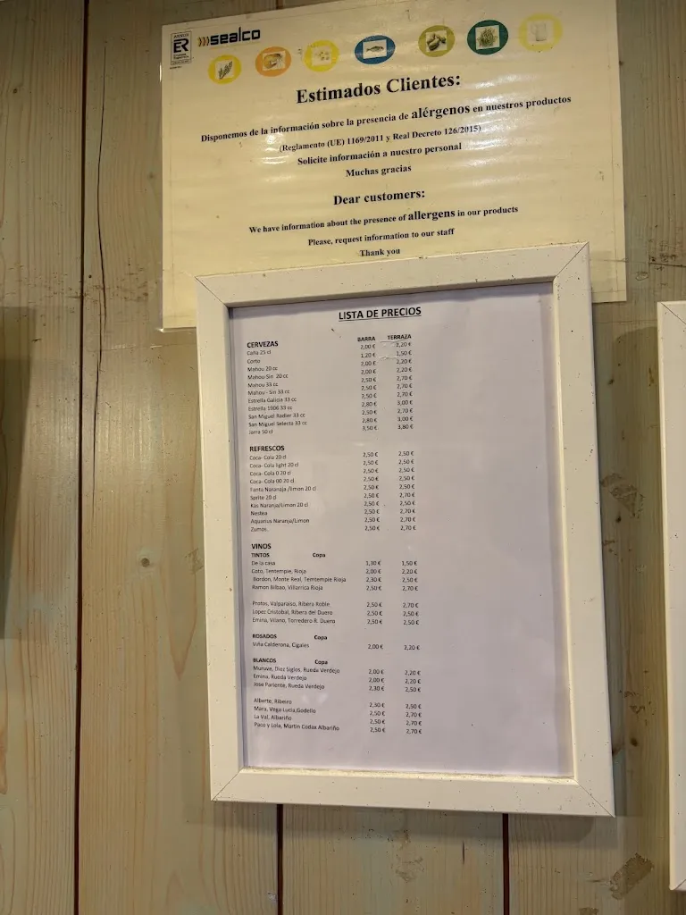 Menu_Bar Restaurante La Folía_San Vicente de la Barquera_immagine_4