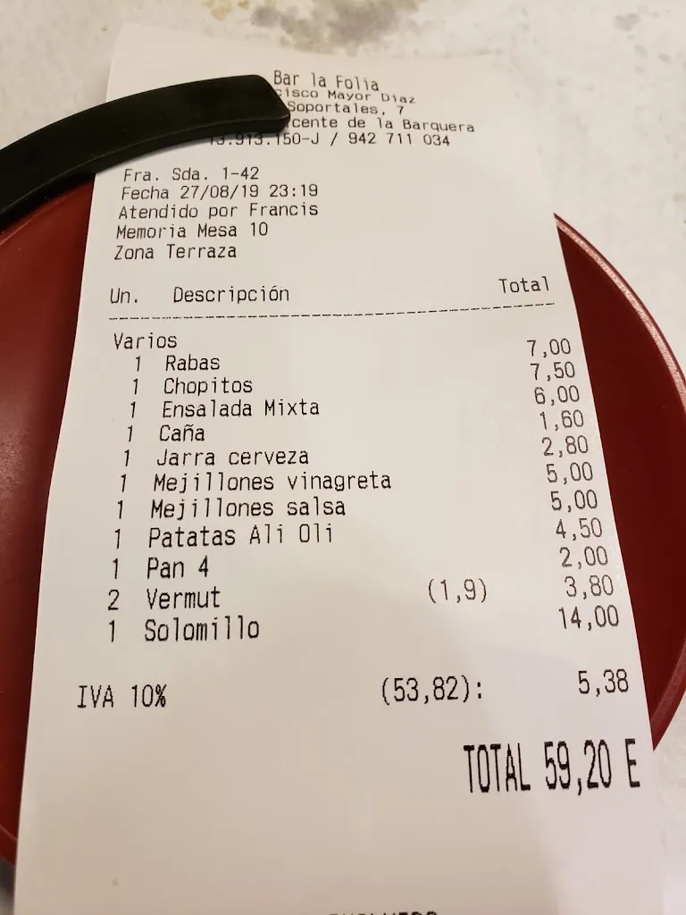 David Limon_Bar Restaurante La Folía_San Vicente de la Barquera_recensione