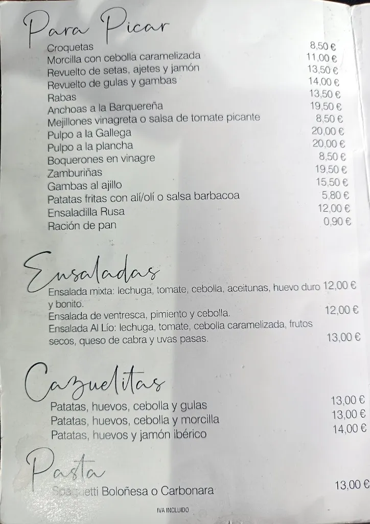 Menu_Al lio Cafeteria Restaurante_San Vicente de la Barquera_image_4