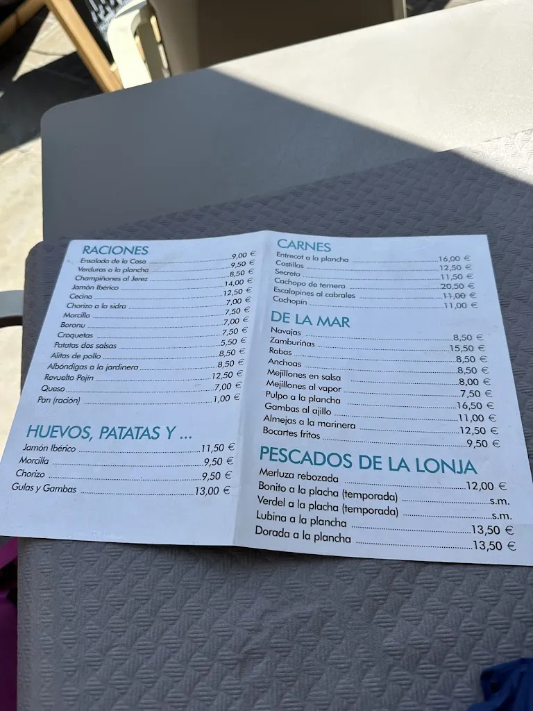 Menu_Bar Pejín_San Vicente de la Barquera_image_3