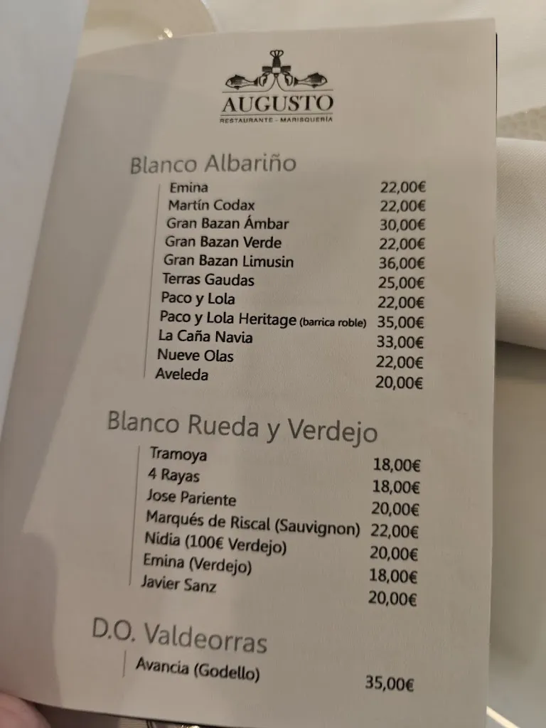Menü_Restaurante Augusto_San Vicente de la Barquera_Bild_2