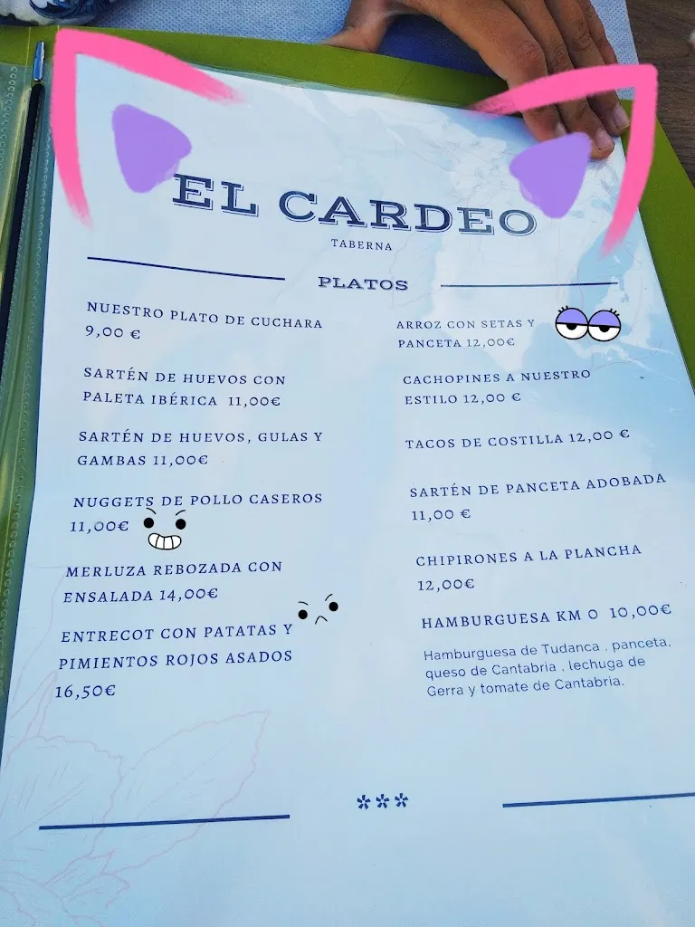 Menu_Taberna El Cardeo_San Vicente de la Barquera_image_2