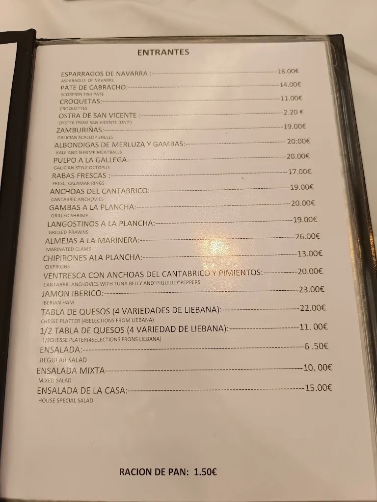 Menu_Restaurante Los Arcos_San Vicente de la Barquera_image_1