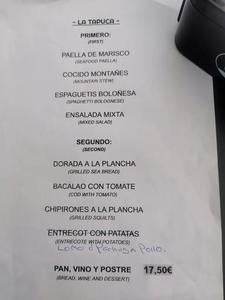 Menu_La Tapuca_San Vicente de la Barquera_image_1