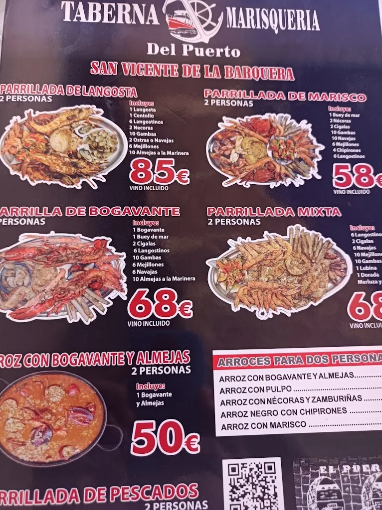 Menu_La Taberna del Puerto_San Vicente de la Barquera_immagine_1
