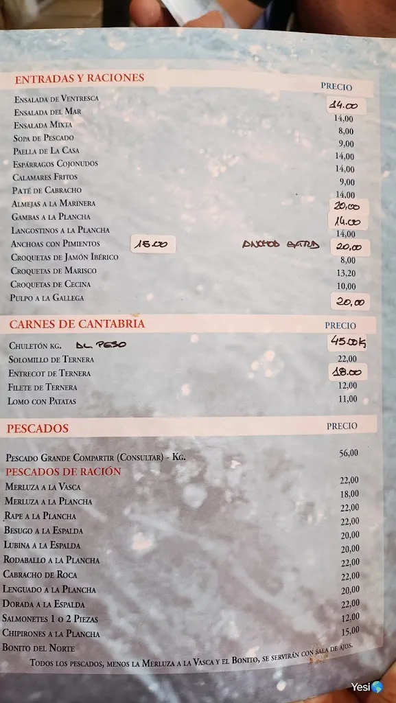 Menu_La Taberna del Puerto_San Vicente de la Barquera_immagine_4