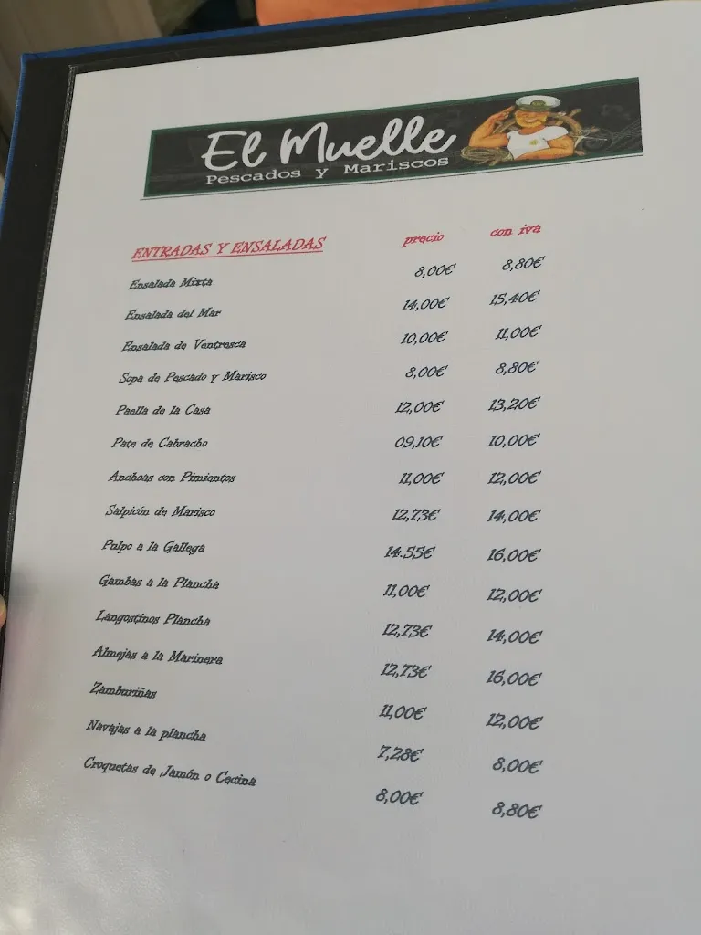 Menu_El Muelle_San Vicente de la Barquera_image_4