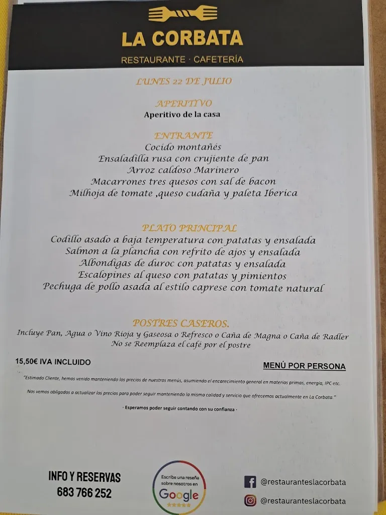 Menu_Restaurante La Corbata_Val de San Vicente_image_1