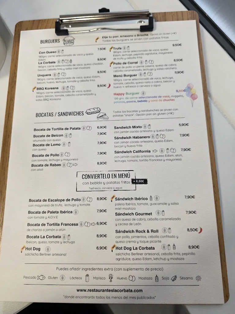 Menu_Restaurante La Corbata_Val de San Vicente_image_2