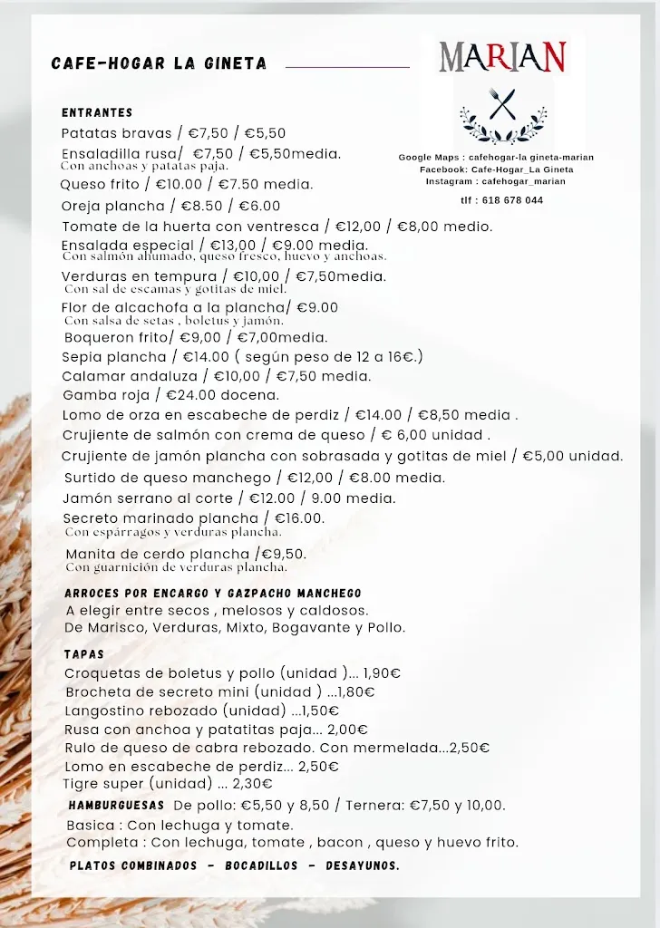Menu_cafehogar-la gineta-marian_Gineta La_image_1