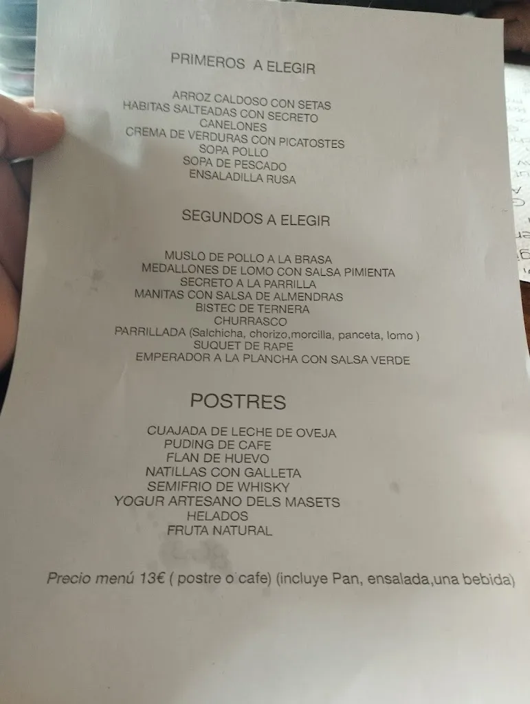 Menu_Bar Restaurante La Perdigana._Albocàsser_image_2