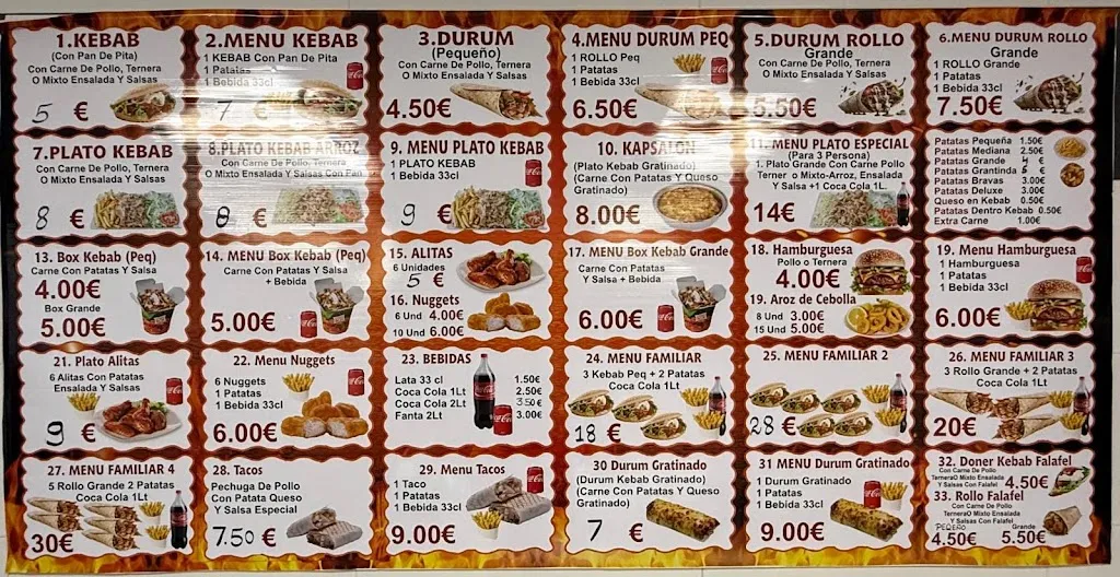 Menu_Doner kebab superior les alquerías del niño perdido_Alquerías del Niño Perdido_image_1