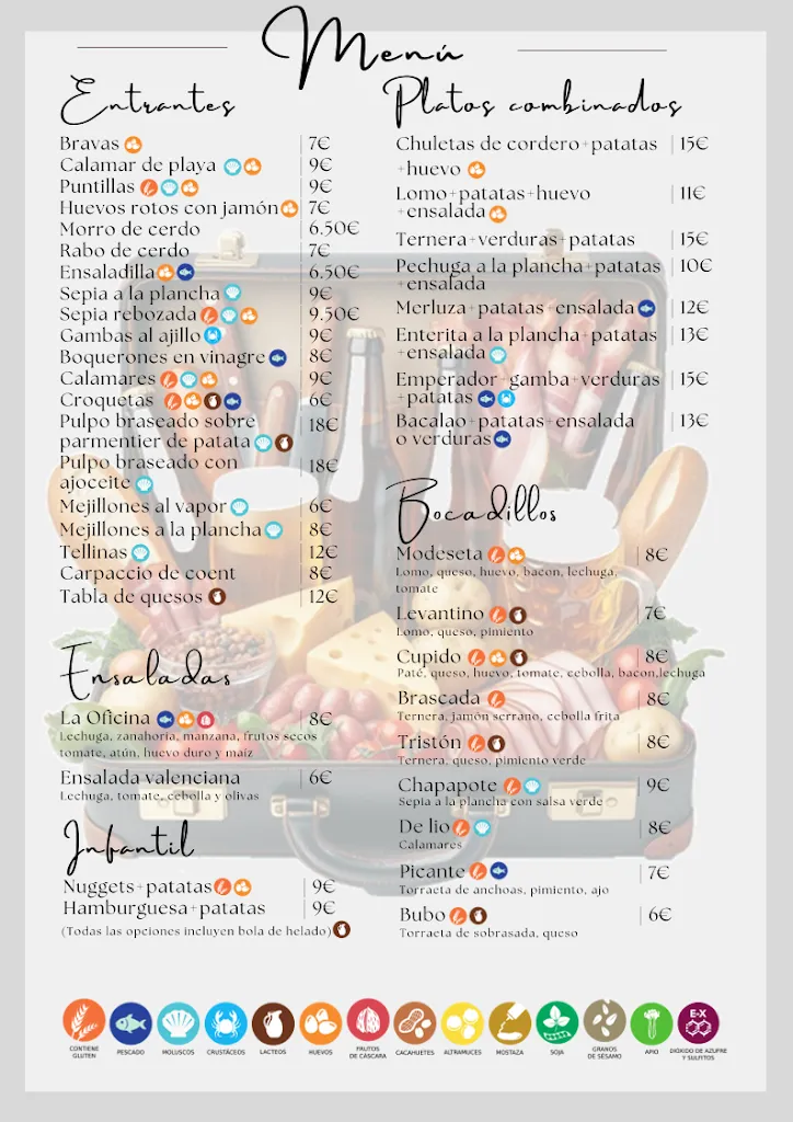 Menu_Bar la Oficina_Alquerías del Niño Perdido_image_1