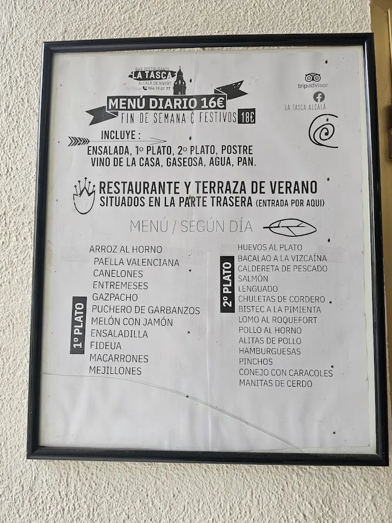 Menu_Bar Restaurante La Tasca_Alcalà de Xivert_image_1