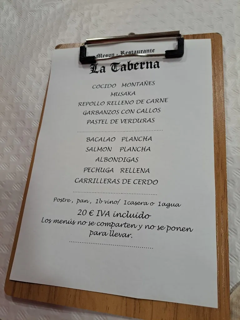 Menu_Restaurante Mesón La Taberna_Torrelavega_image_3