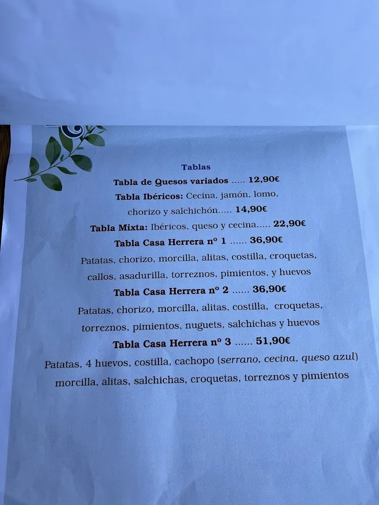 Menu_Restaurante Casa Herrera_Torrelavega_image_1