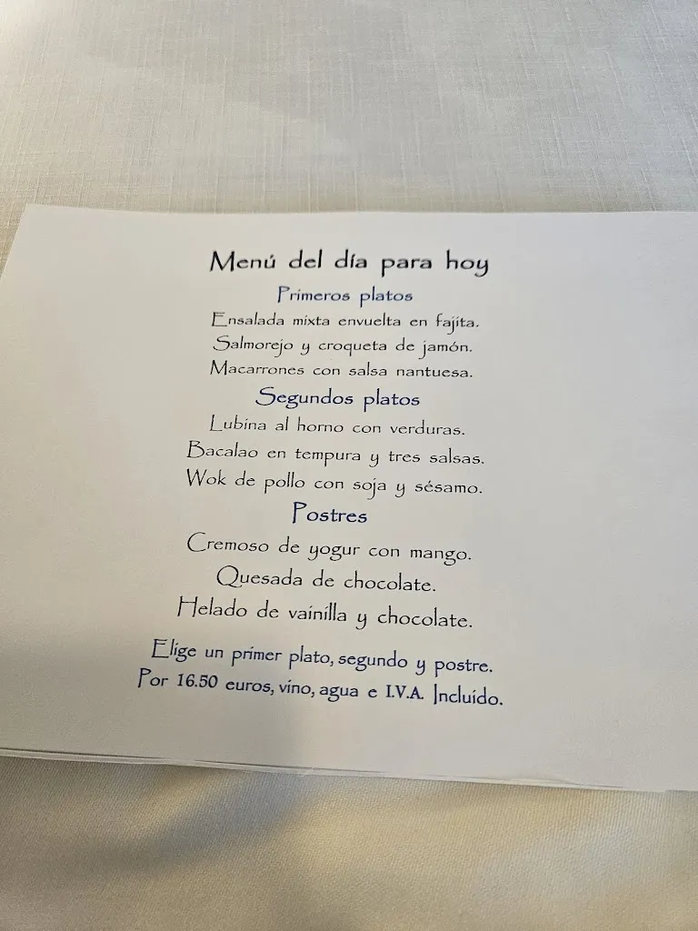 Menü_Restaurante El Palacio_Torrelavega_Bild_1