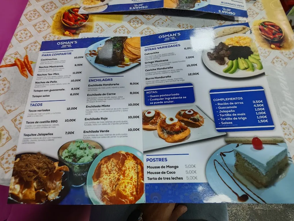 Menü_Osman’s_Torrelavega_Bild_1