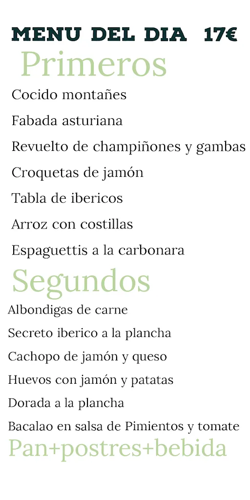 Menu_Sidreria Cachopo Torrelavega_Torrelavega_image_2