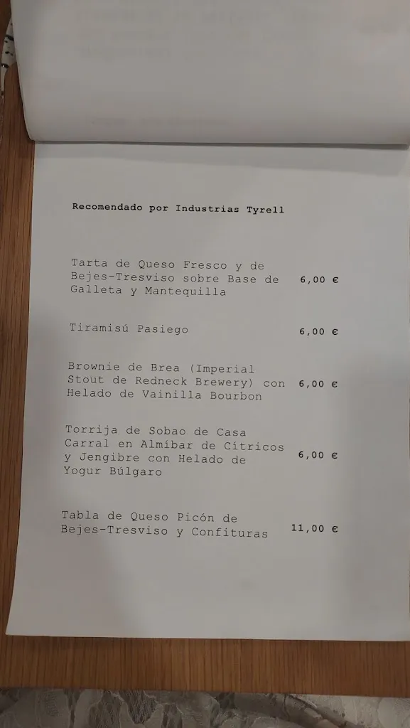 Menu_La Oveja Eléctrica_Torrelavega_image_1
