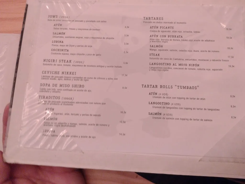Menu_Malquerida Tasca Nipona_Torrelavega_immagine_3