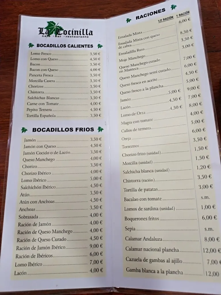 Menu_Cocinilla la Gineta_Gineta La_immagine_1