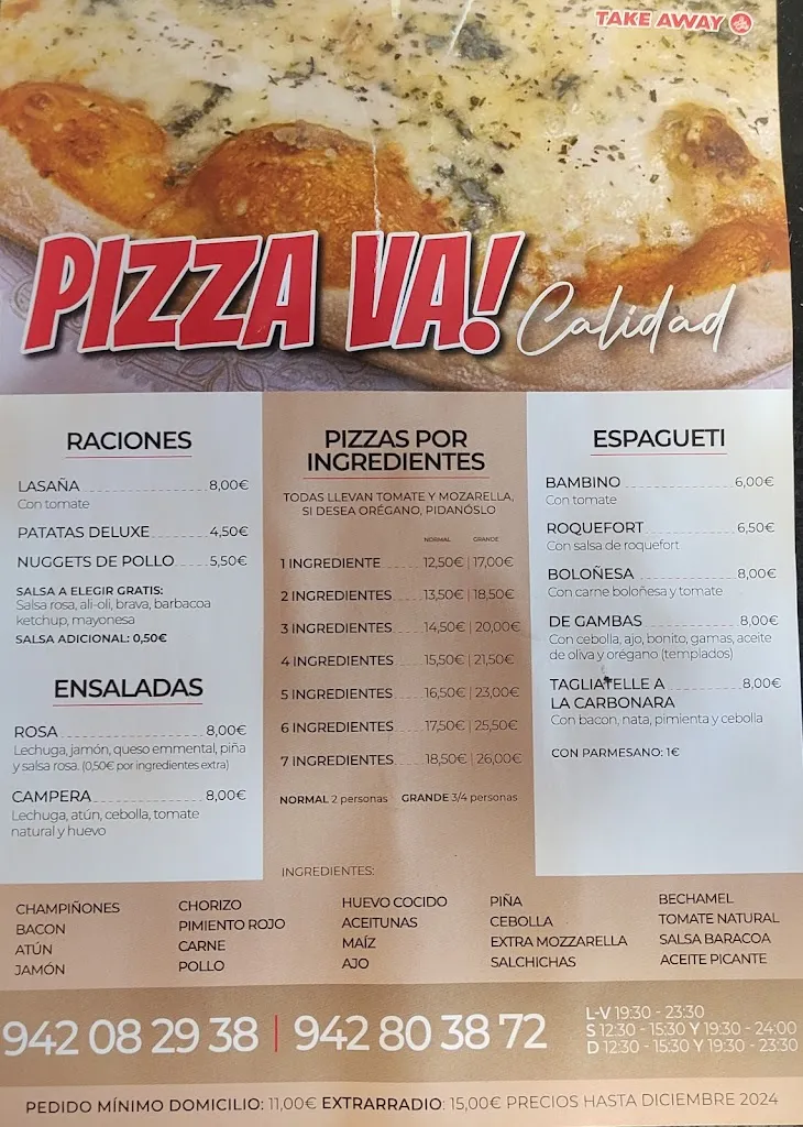 Menu_Restaurante Pizza Va_Torrelavega_immagine_2