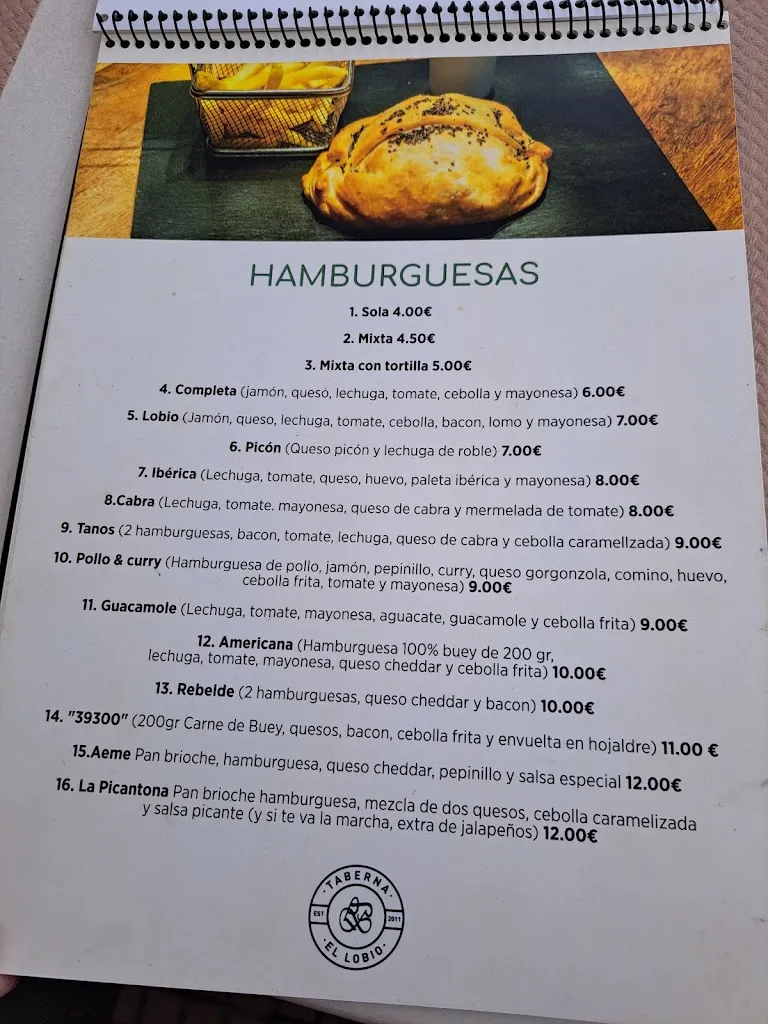 Menu_Taberna El Lobio_Torrelavega_image_2