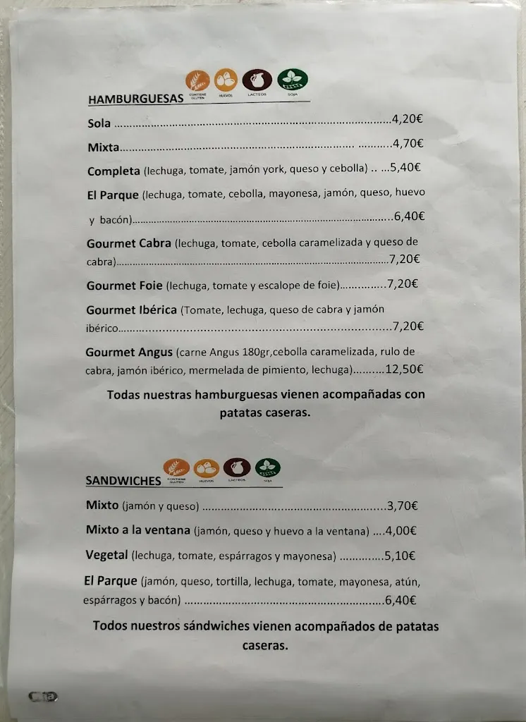 Menu_Restaurante El Parque_Torrelavega_immagine_2