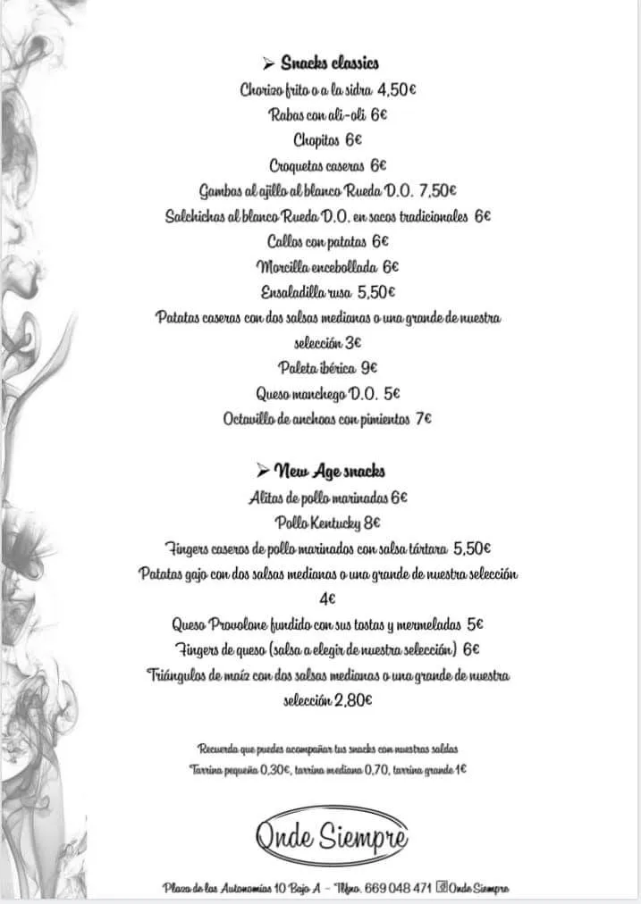 Menu_Onde Siempre_Torrelavega_immagine_3