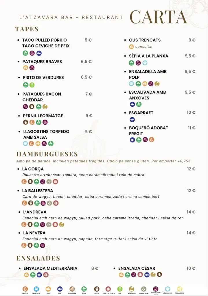 Menu_L'Atzavara Bar - Restaurant_Atzeneta del Maestrat_image_1