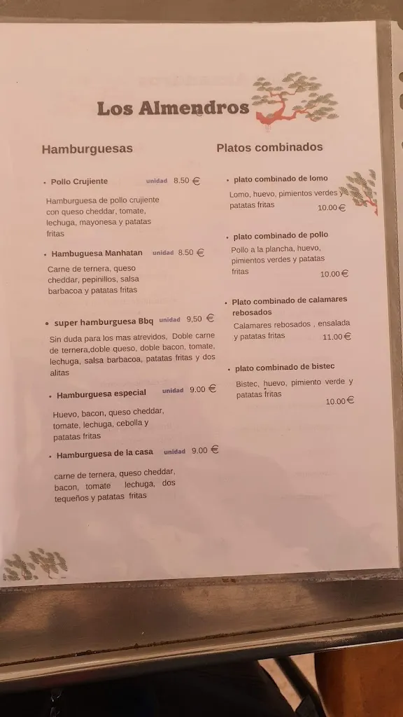 Menu_Bar Los Almendros_Atzeneta del Maestrat_image_1