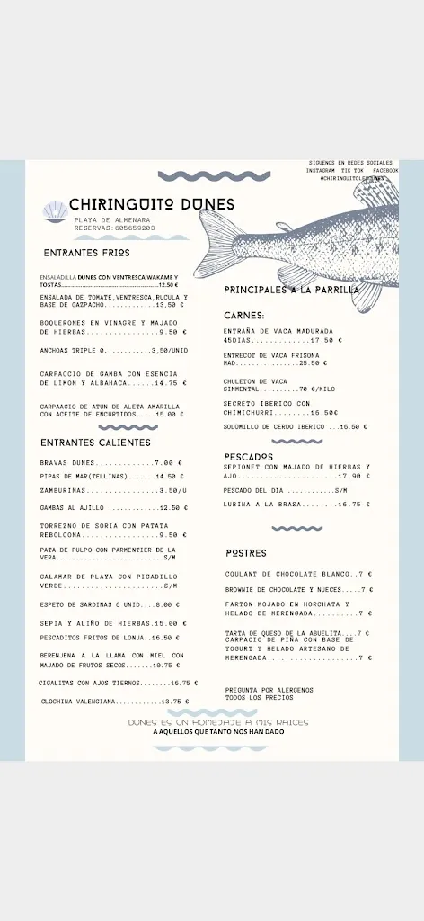 Menu_Chiringuito Dunes_Almenara_image_1