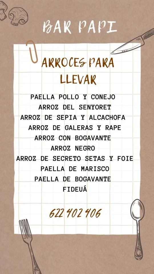 Menu_BAR PAPI_Almenara_image_2