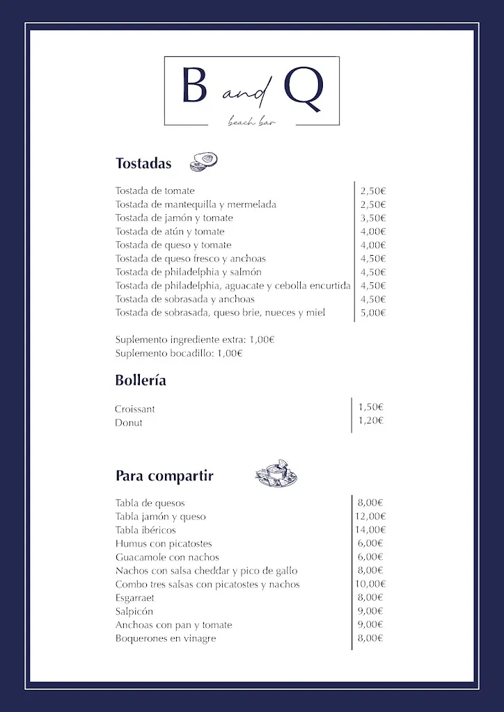 Menu_B and Q - Beach bar_Almenara_immagine_1
