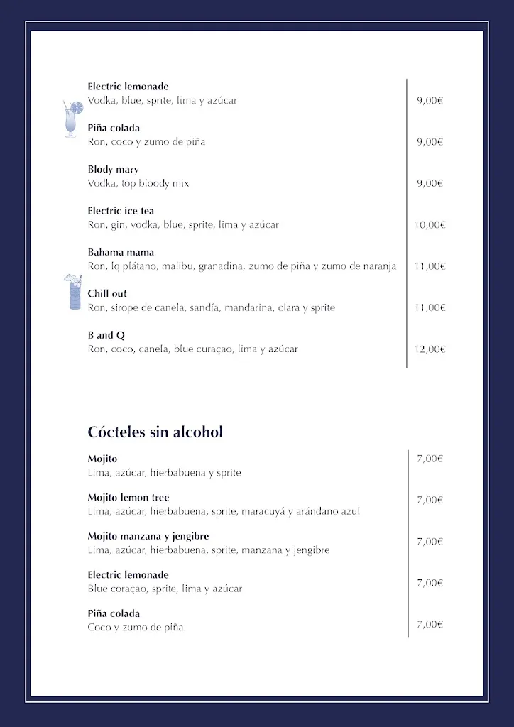 Menu_B and Q - Beach bar_Almenara_immagine_2